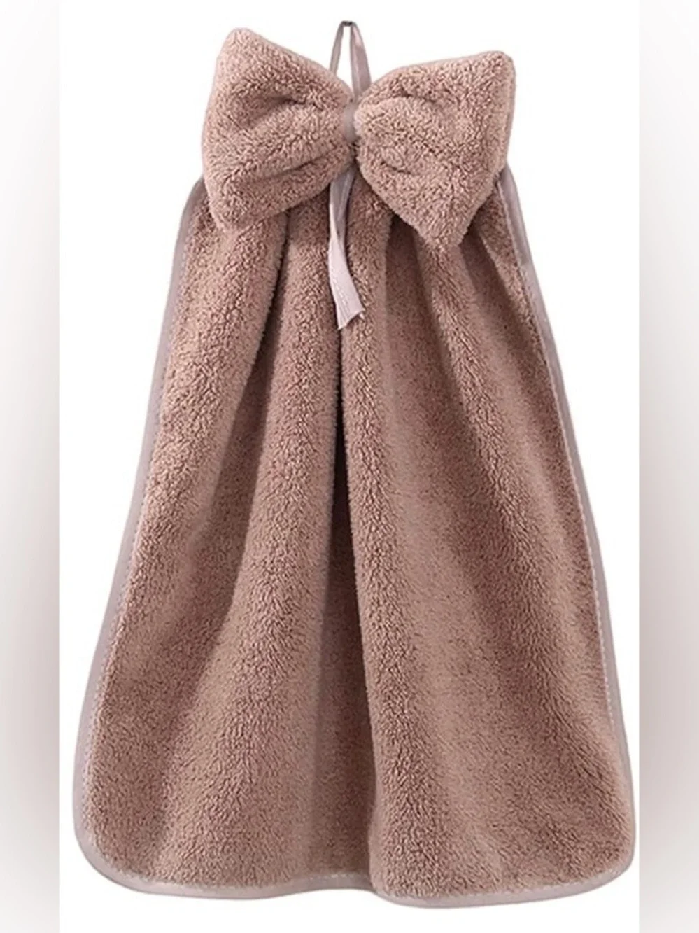Plush Bow Hand Towel